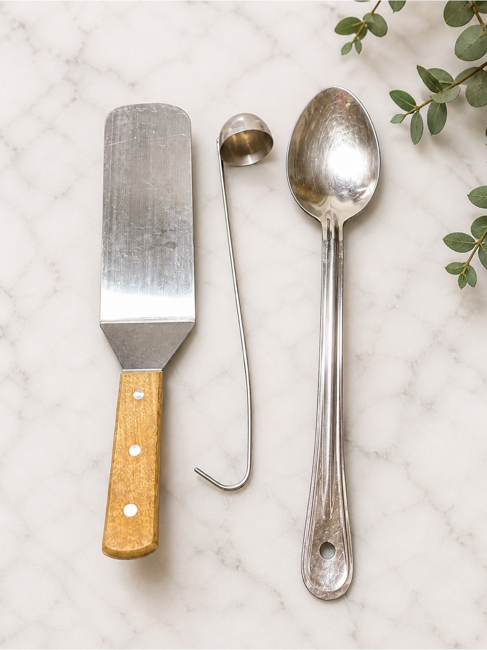 Vollrath Stainless Steel Kitchen Utensils Spatula Ladle Serving Spoon USA Japan